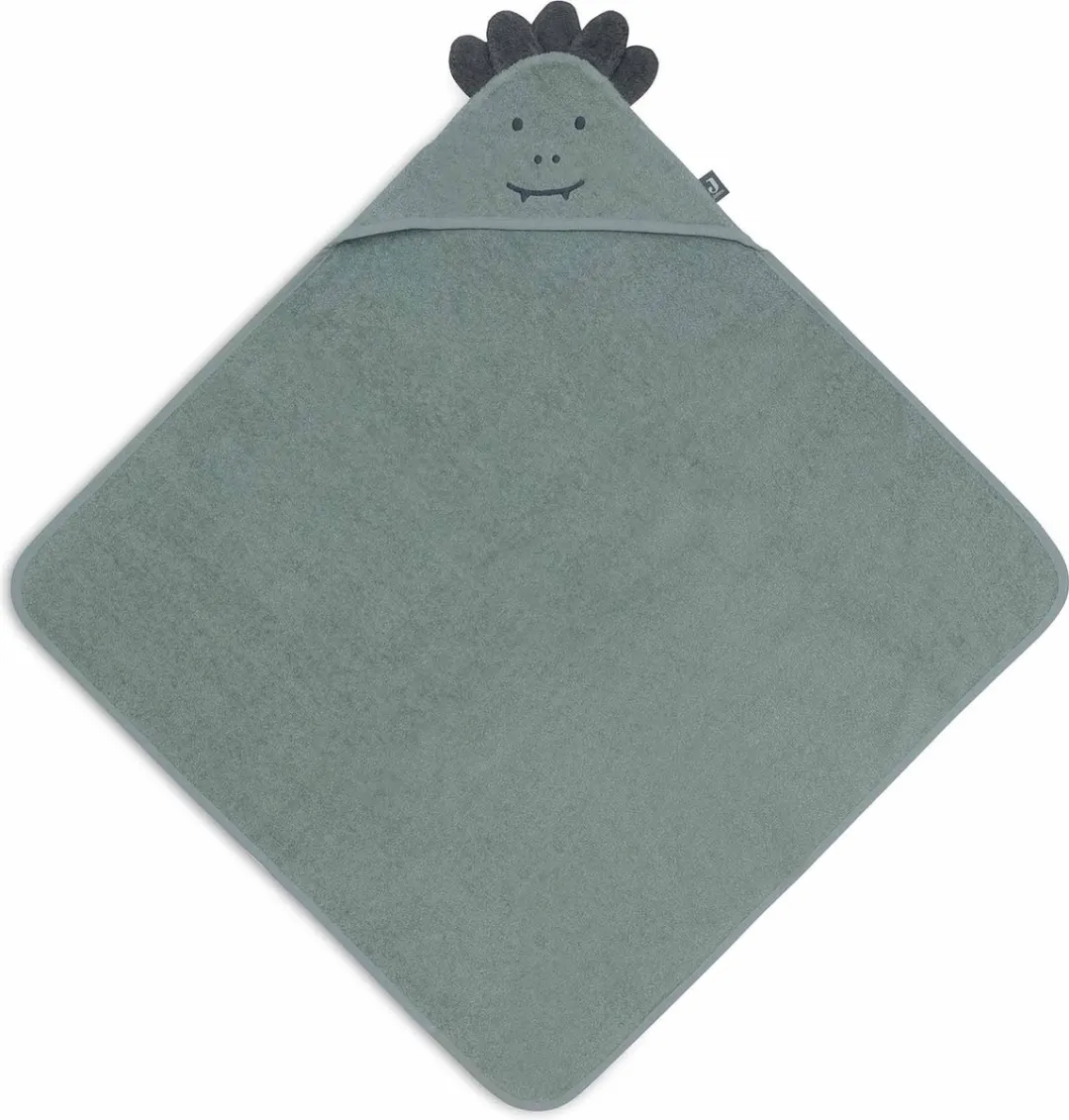 Jollein Badcape Badstof Jungle Jambo Croco 75x75cm - Ash Green