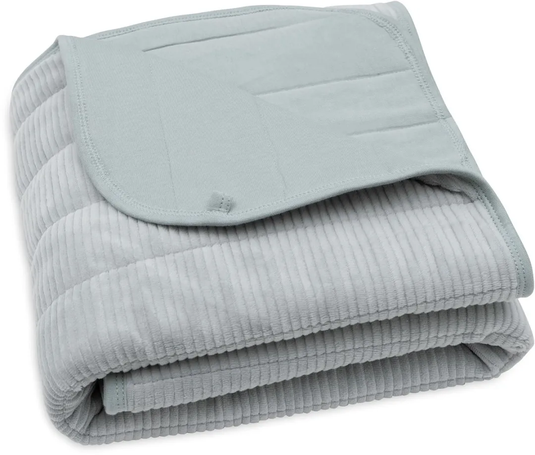 Jollein Baby Deken Wieg Velvet Rib 75x100cm - Sea Green
