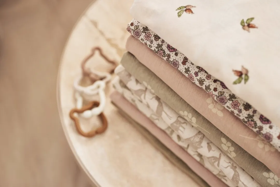 Jollein Twig Hoeslaken Jersey Wild Rose 70x140cm