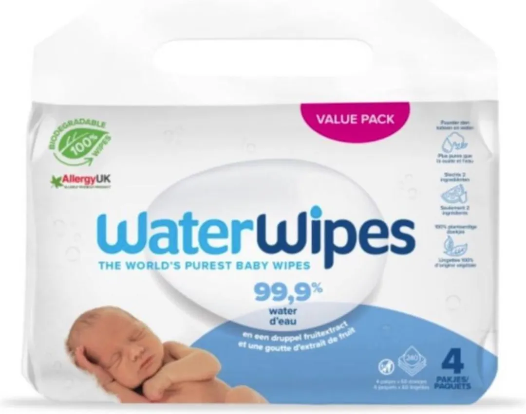WaterWipes Babydoekjes 240 Stuks