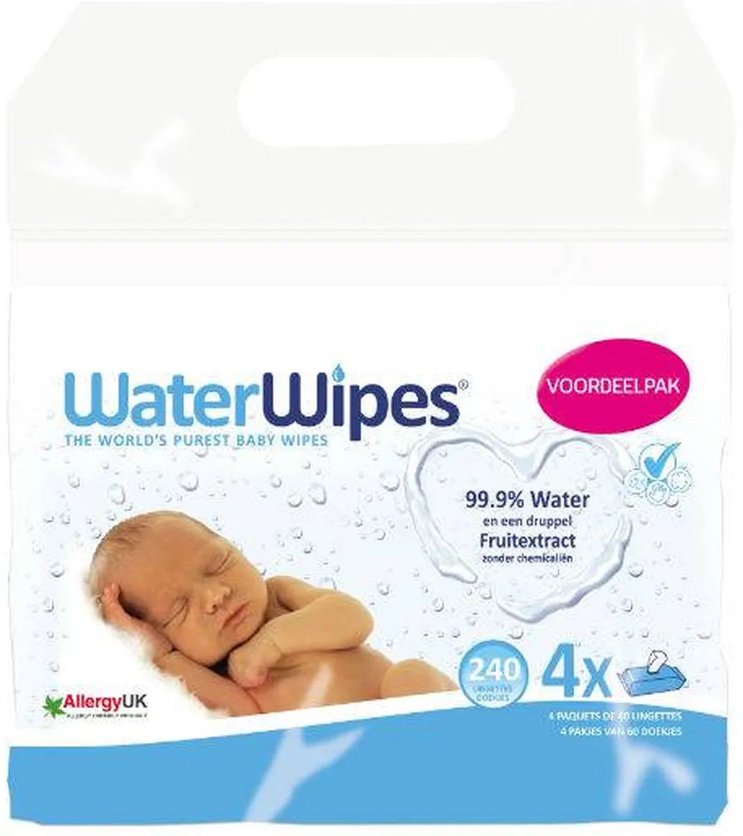 WaterWipes Babydoekjes 240 Stuks