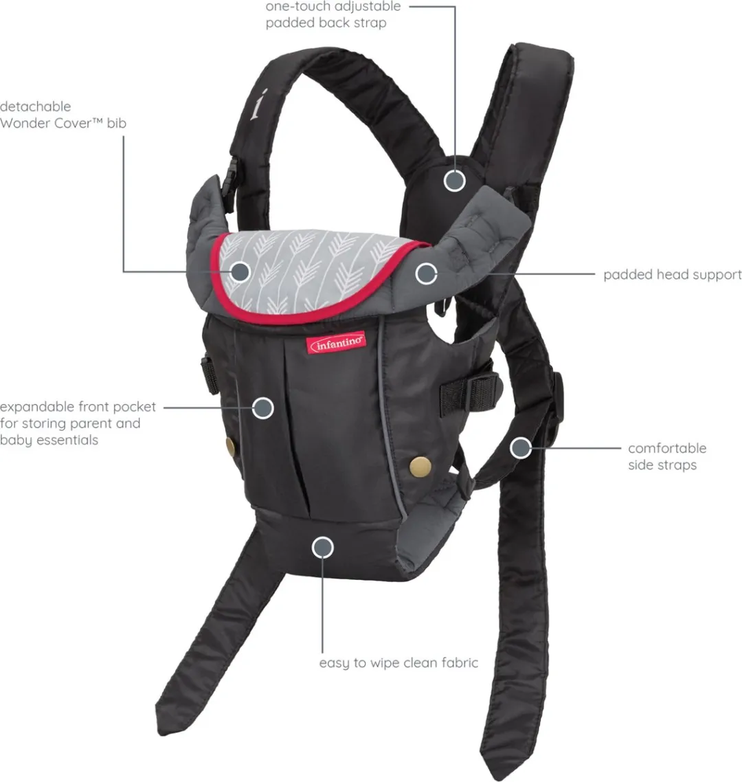 Infantino Ergonomische Draagzak - Zwart