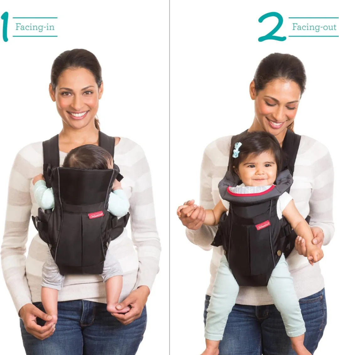Infantino Ergonomische Draagzak - Zwart
