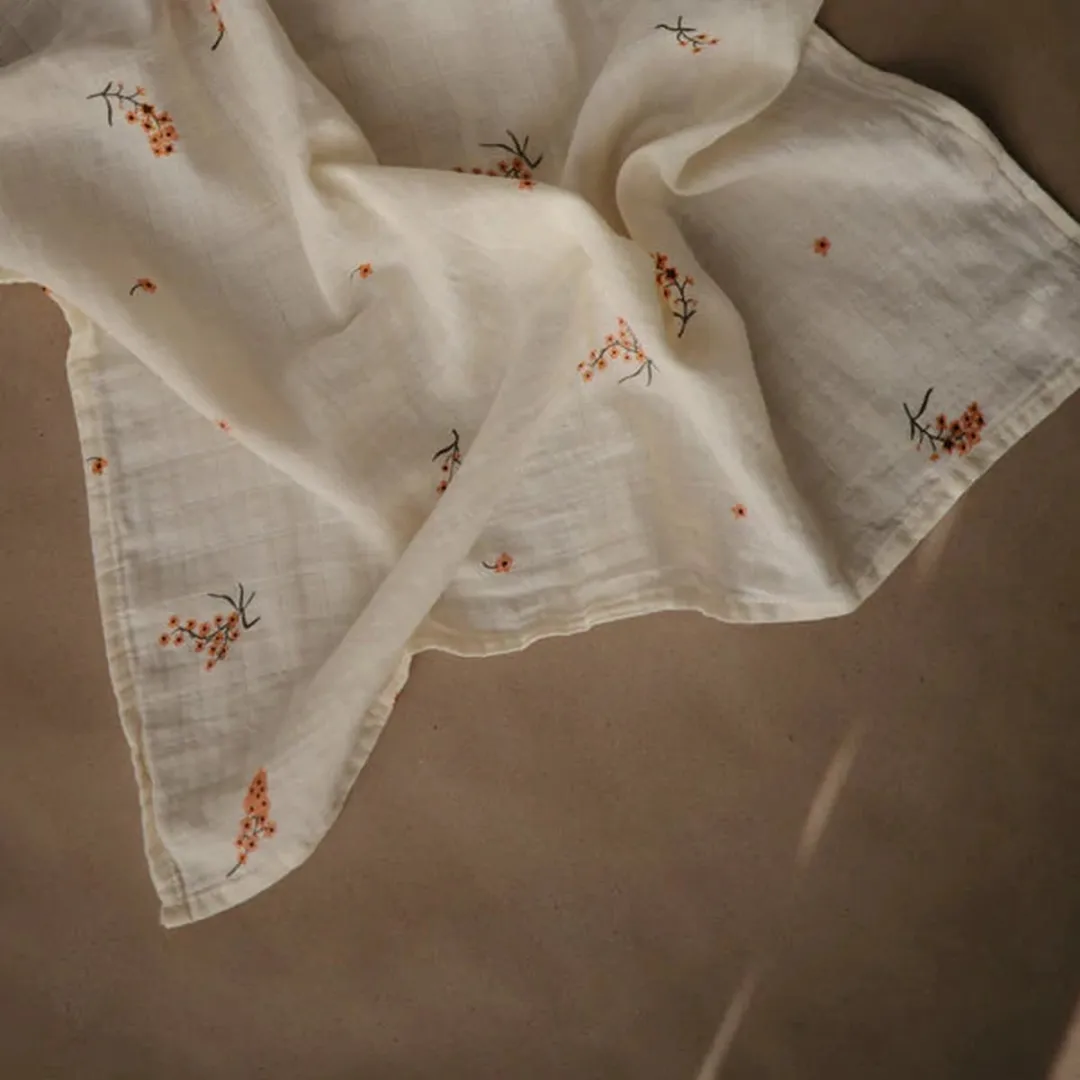 Mushie Multidoek Muslin Flowers 3 Stuks