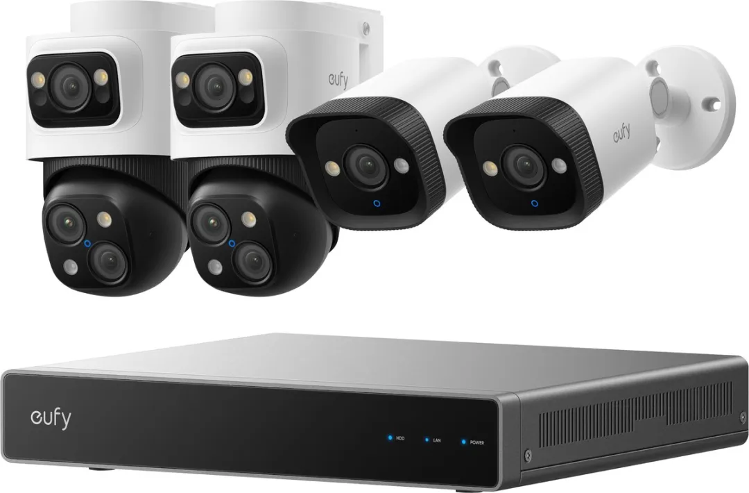 Eufy S4 & E40 NVR 4K PoE Camera Systeem - 4 Camera's - E8E00323