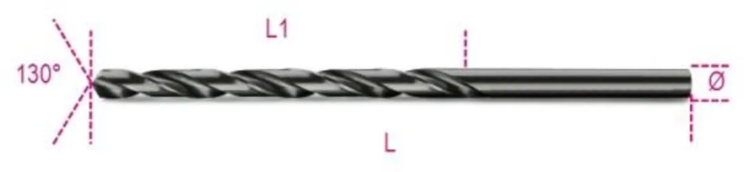 Beta 412L 3,00mm Spiraalboor HSS