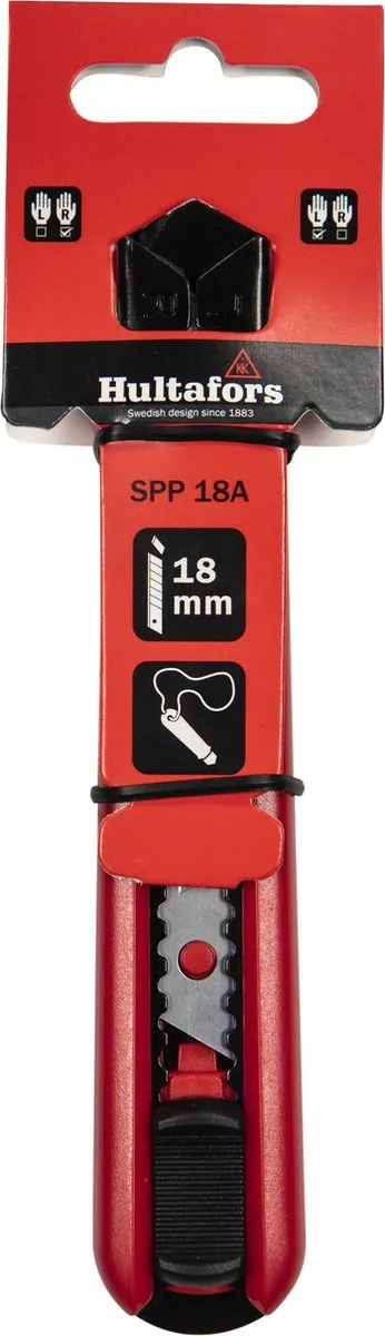 Hultafors Afbreekmes SPP 18A Rood - Schuifsysteem