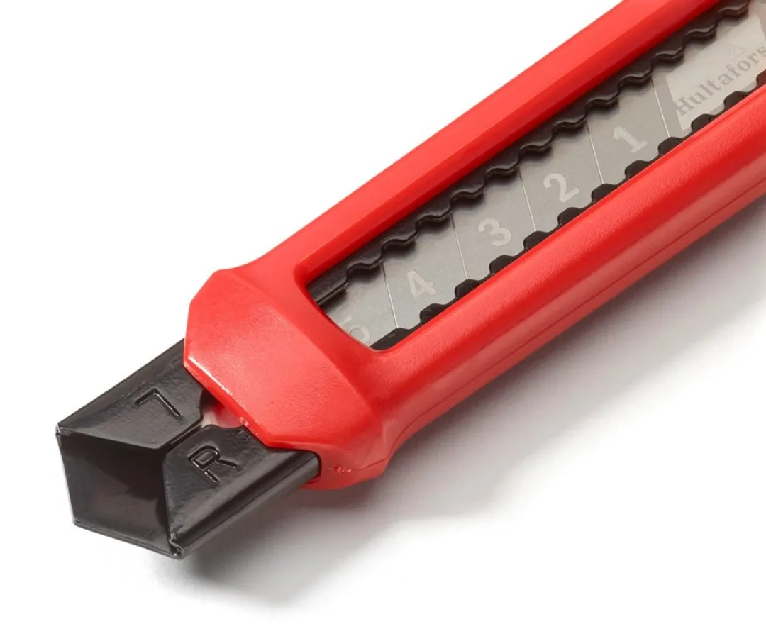 Hultafors Afbreekmes SPP 18A Rood - Schuifsysteem - afbeelding 6 van 6