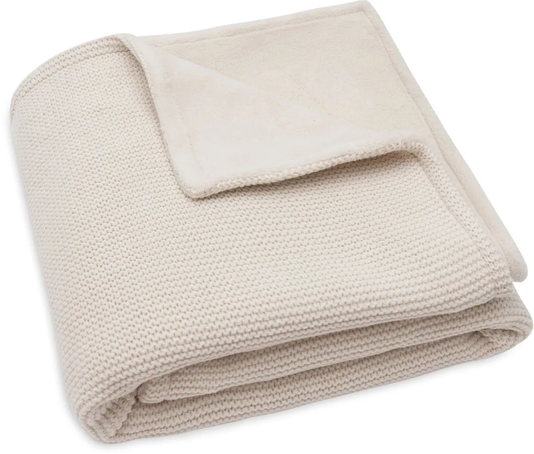 Jollein Baby Deken Wieg 75x100cm Basic Knit Oatmeal