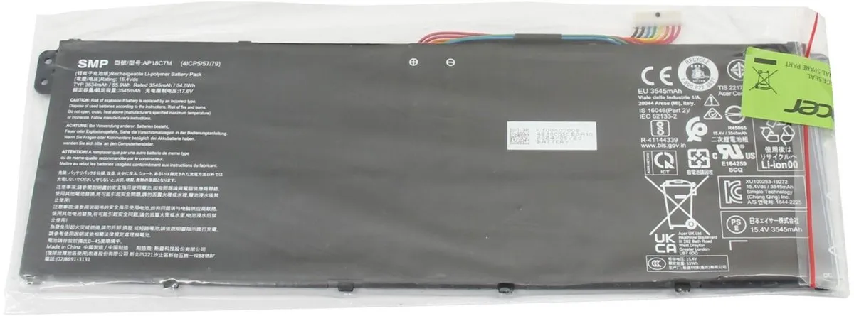 Acer AP18C7M Accu - 55,9Wh - 15,4V