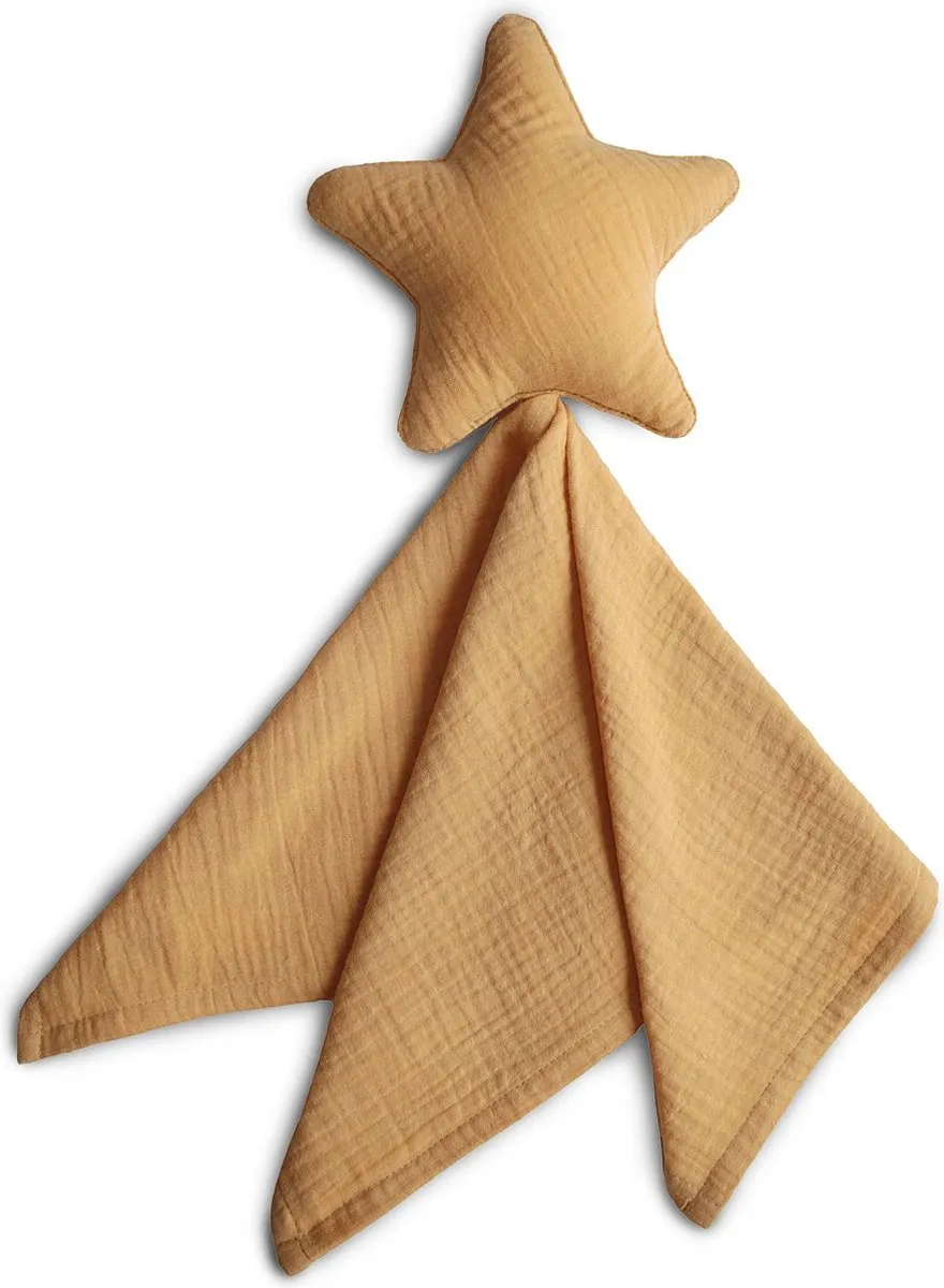Mushie Lovey Blanket Knuffeldoekje STAR Fall Yellow