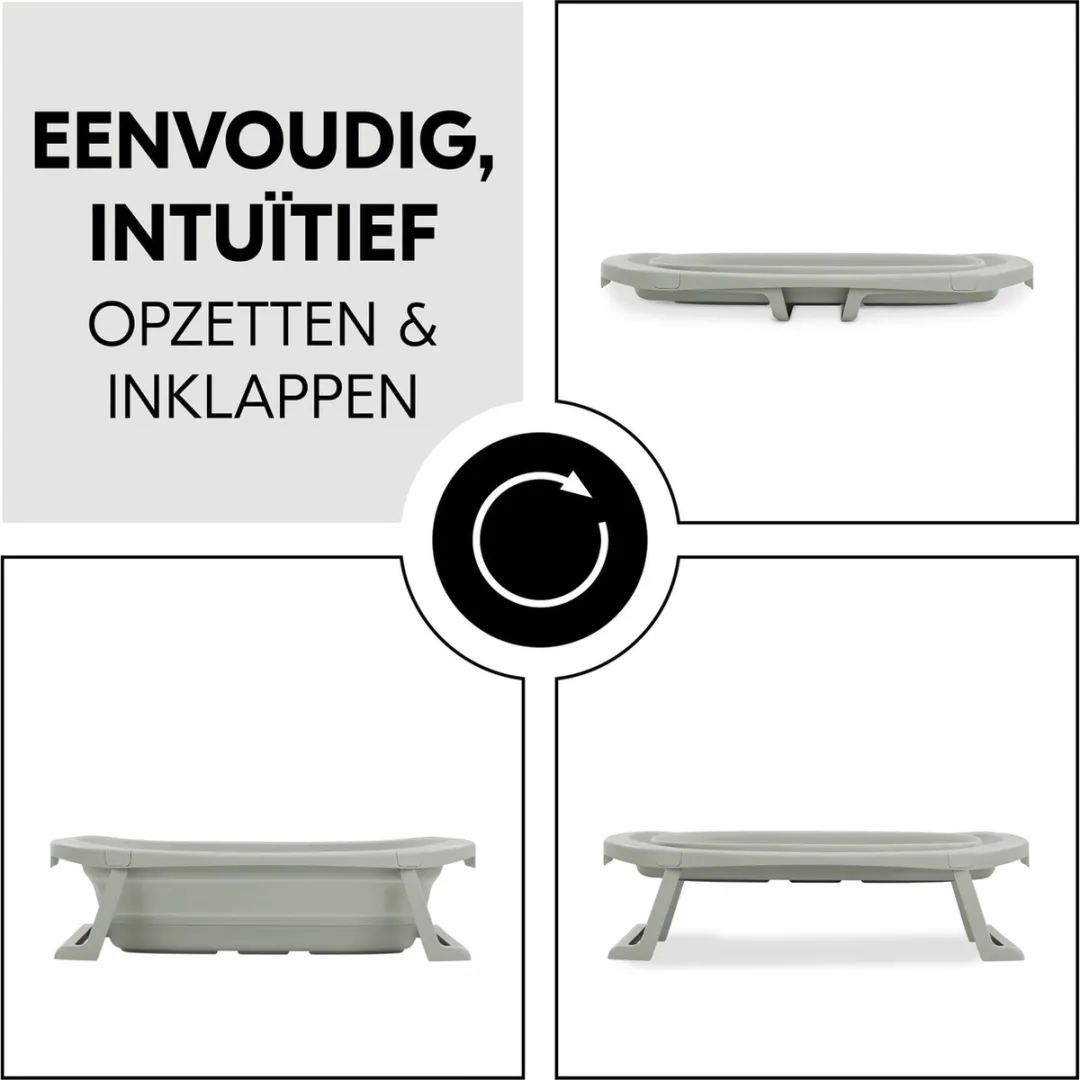 Hauck Wash n Fold M Babybadje - Inklapbaar - Sage