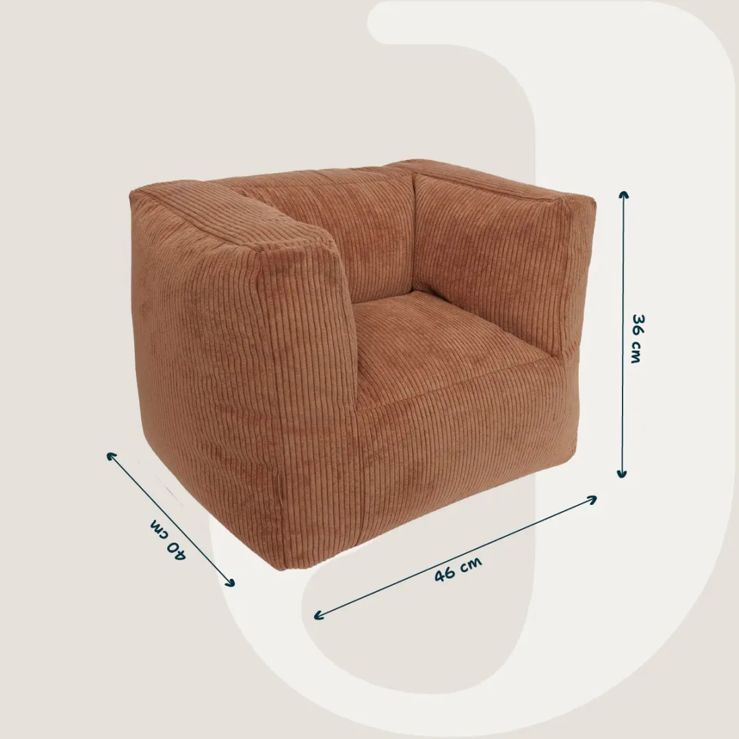 Jollein Kinderfauteuil Corduroy Caramel