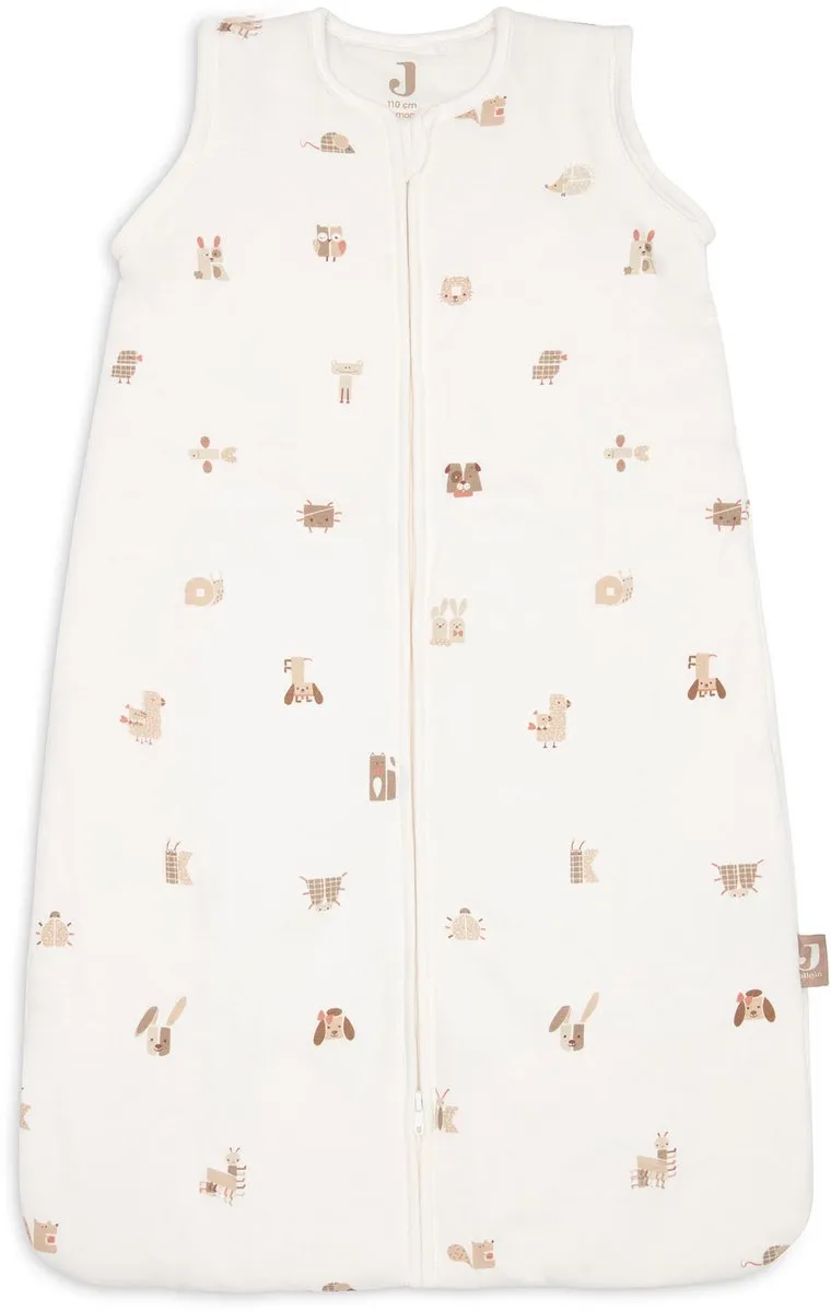 Jollein Slaapzak Baby 110cm Animal Friends - Afritsbare mouw