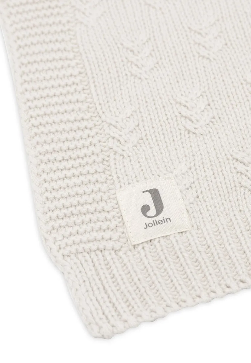 Jollein Deken Ledikant 100x150cm Grain Knit Oatmeal
