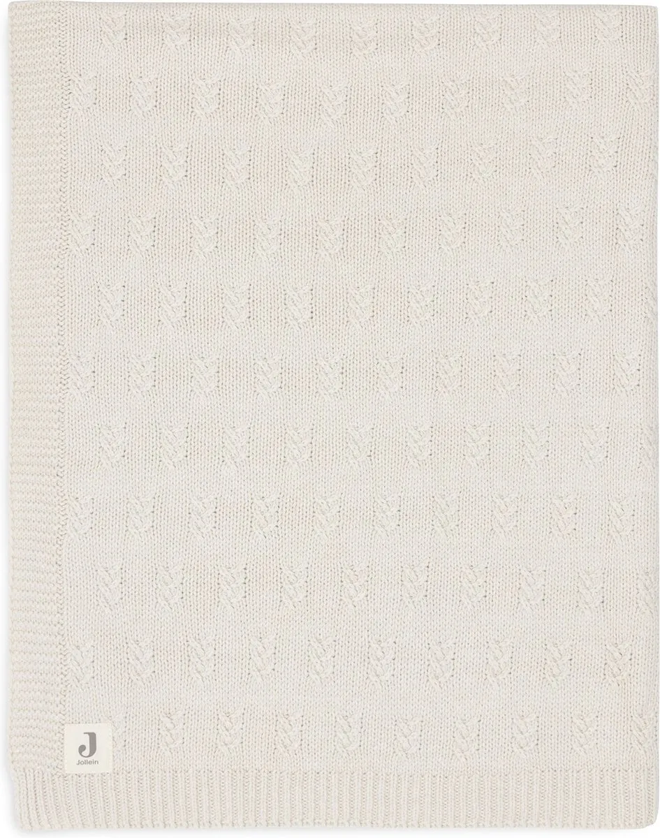 Jollein Deken Ledikant 100x150cm Grain Knit Oatmeal