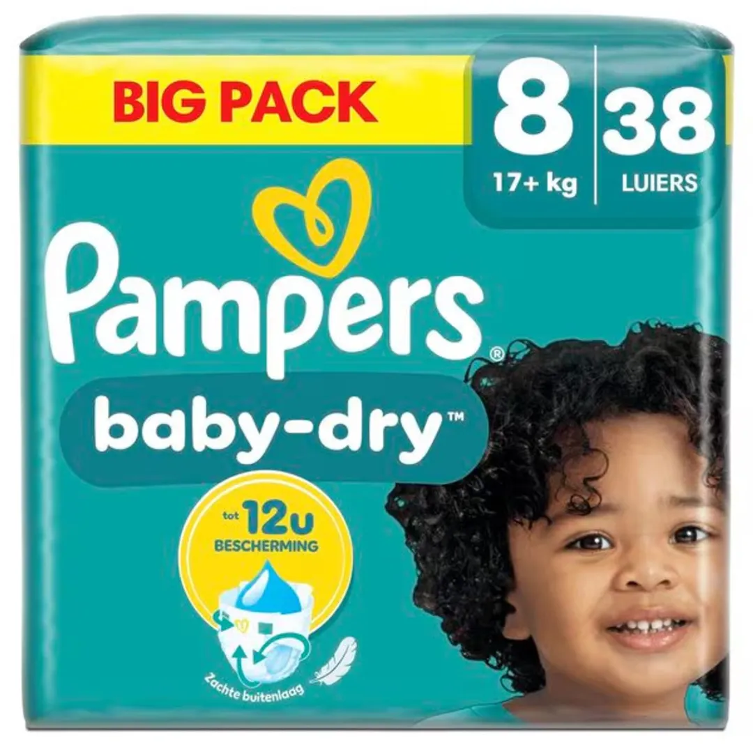 Pampers Baby-Dry Maat 8 Luiers