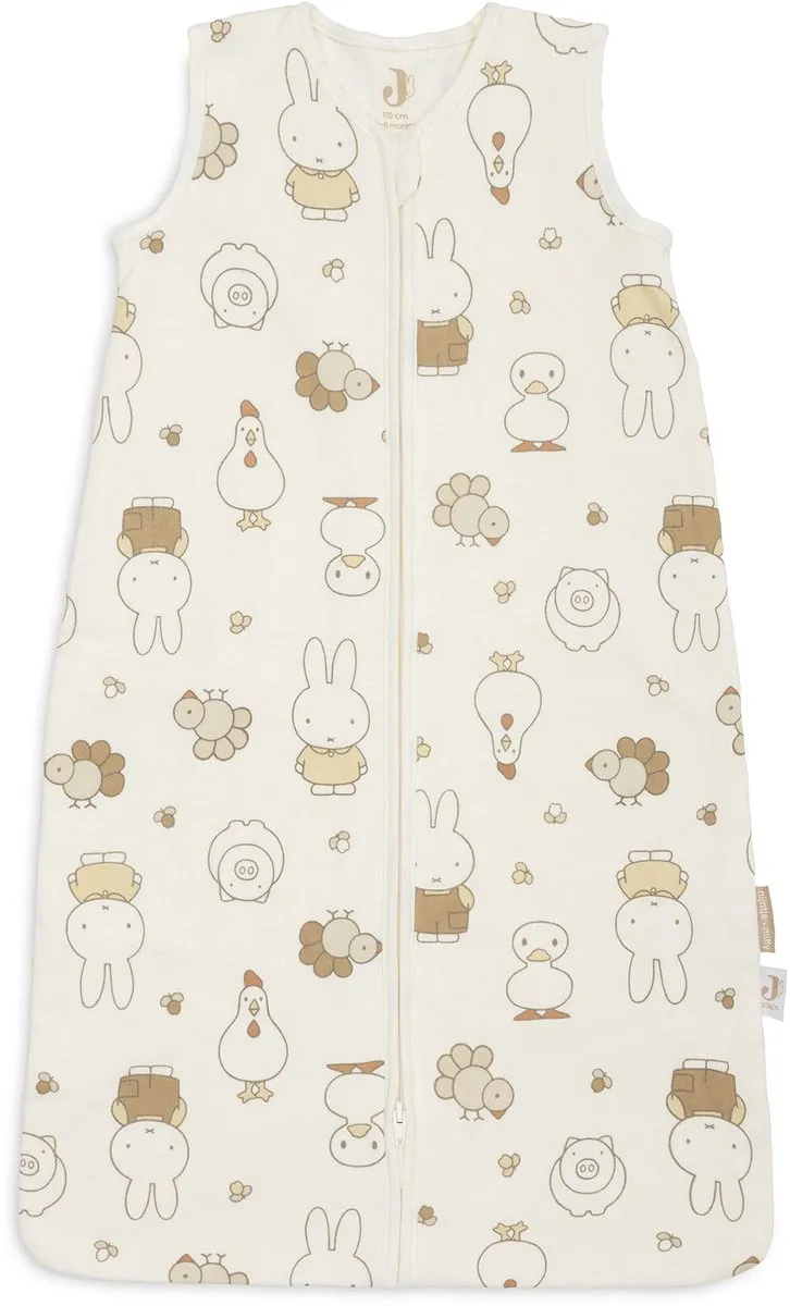 Jollein Slaapzak Baby Mouwloos 110cm - Jersey - Miffy Family Farm