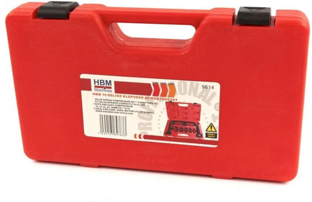 HBM Machines 9614 Klepveer Demontageset - 10 Delig - Rood