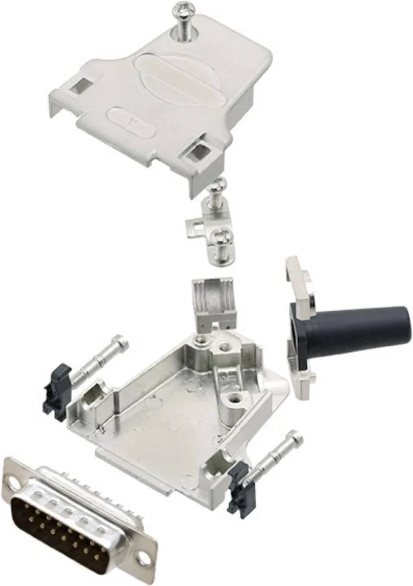 Amphenol L17D45ZF09-RG+L717SDE09P D-sub Stekker 45°