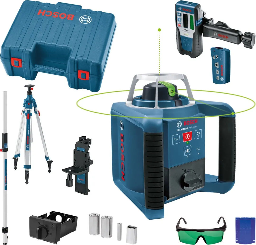 Bosch Professional GRL 300 HVG Rotatielaser Set - Blauw/Zilver