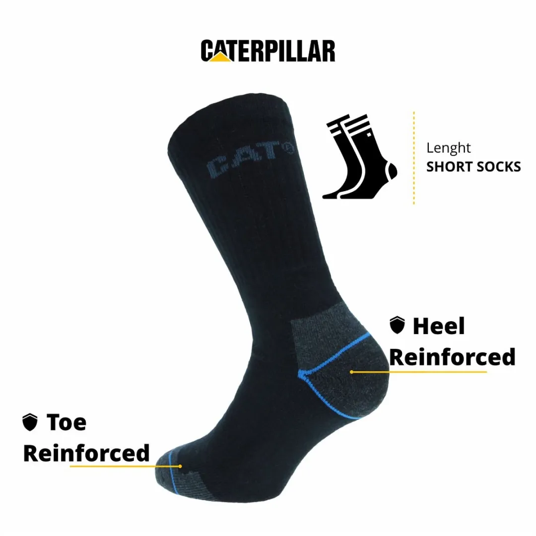 Caterpillar Power Cool Werksokken 12 Paar - Kuithoogte - Zwart