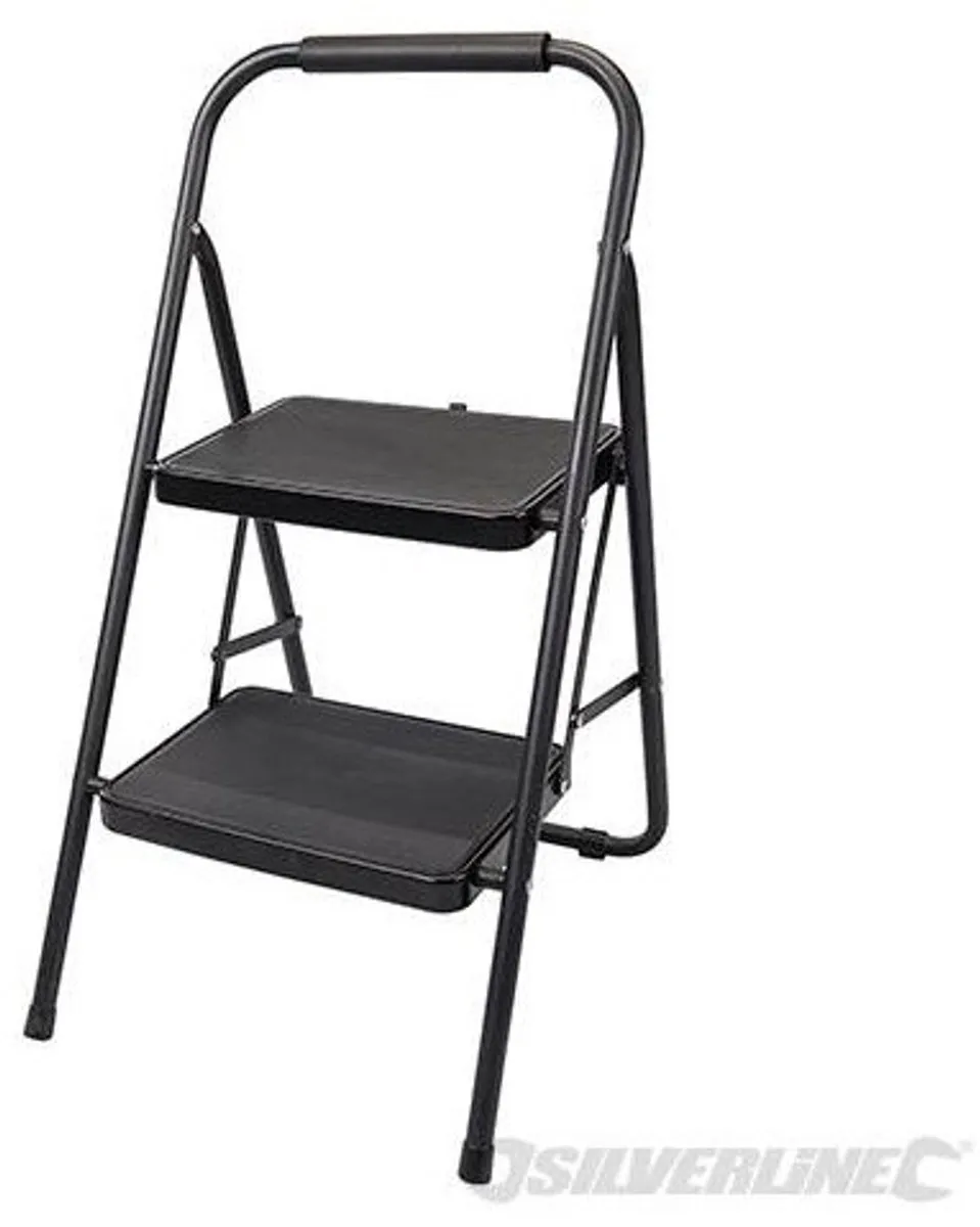 Silverline Trapladder 2 treden - 150 kg