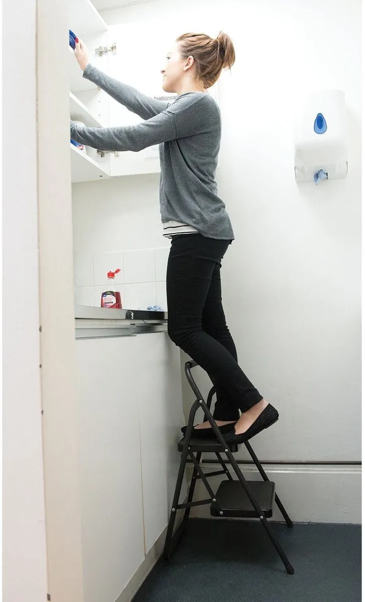 Silverline Trapladder 2 treden - 150 kg