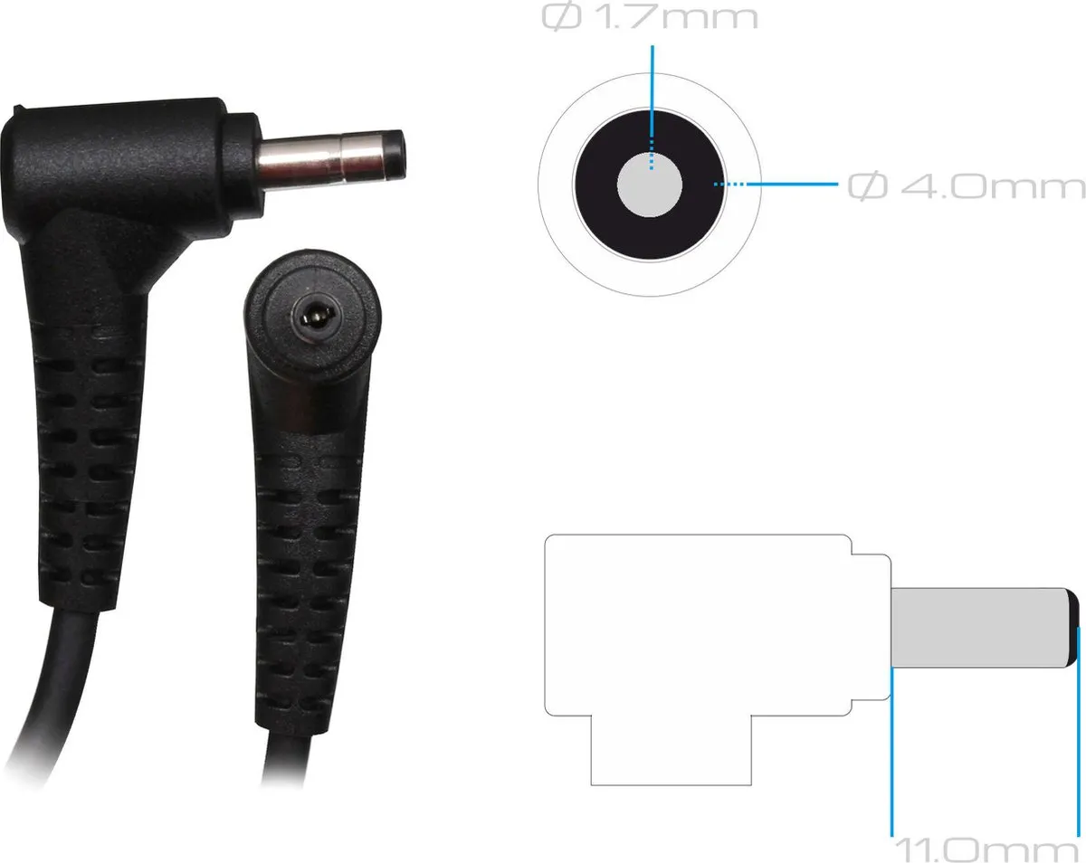 Lenovo GX20K11844 Oplader 45W - EU Wandoplader - Zwart