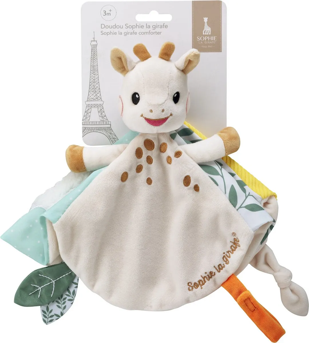 Sophie de Giraf Knuffeldoekje met Speenbevestiging – Zacht Babyknuffel en Praktisch Accessoire – Ideaal voor Troost, Speeltijd en als Kraamcadeau