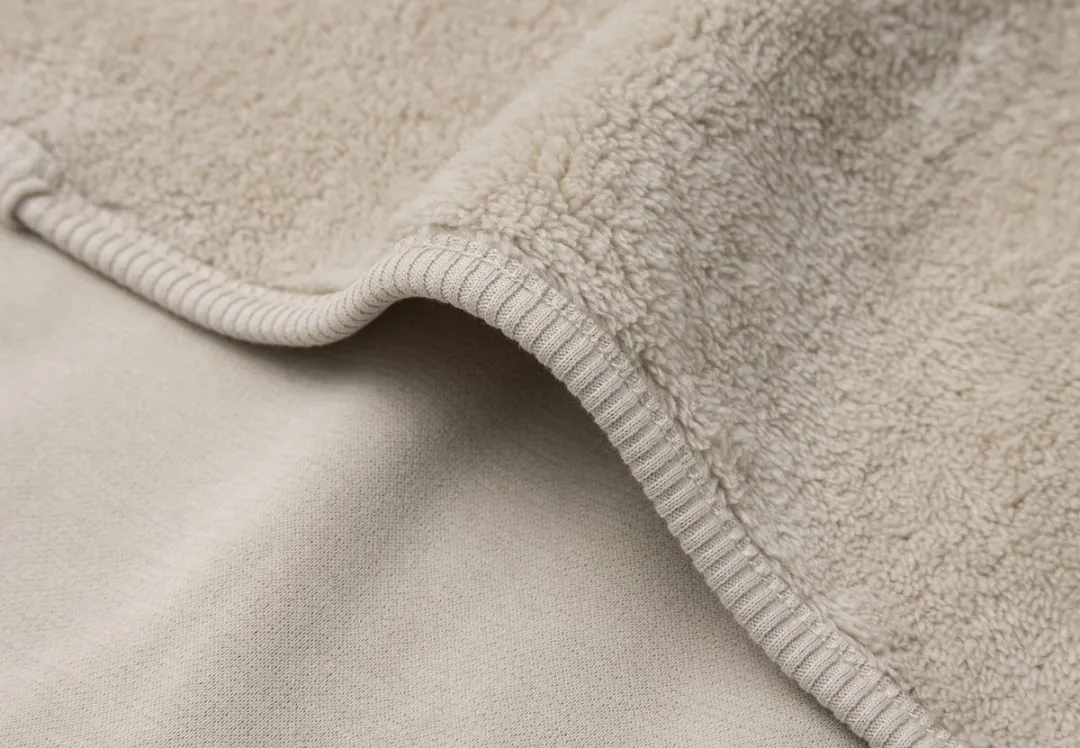 Jollein Baby Deken Wieg 75x100cm Basic Jersey/Sherpa - Warm Sand