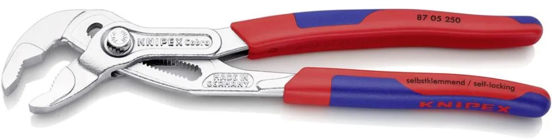 Knipex Cobra Waterpomptang 250mm - Verchroomd