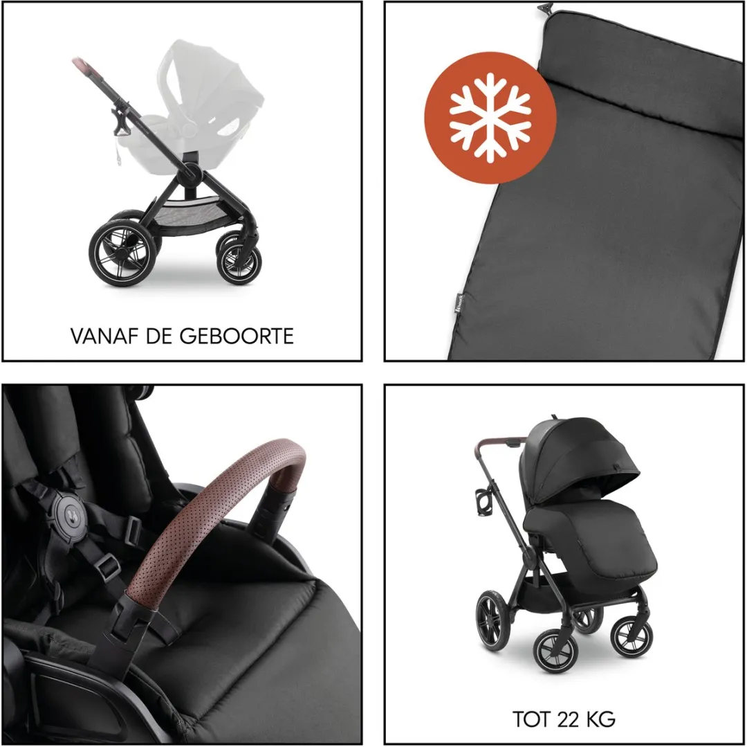 Hauck Comfort N Care Kinderwagen - All-Terrain - Olive - afbeelding 2 van 6