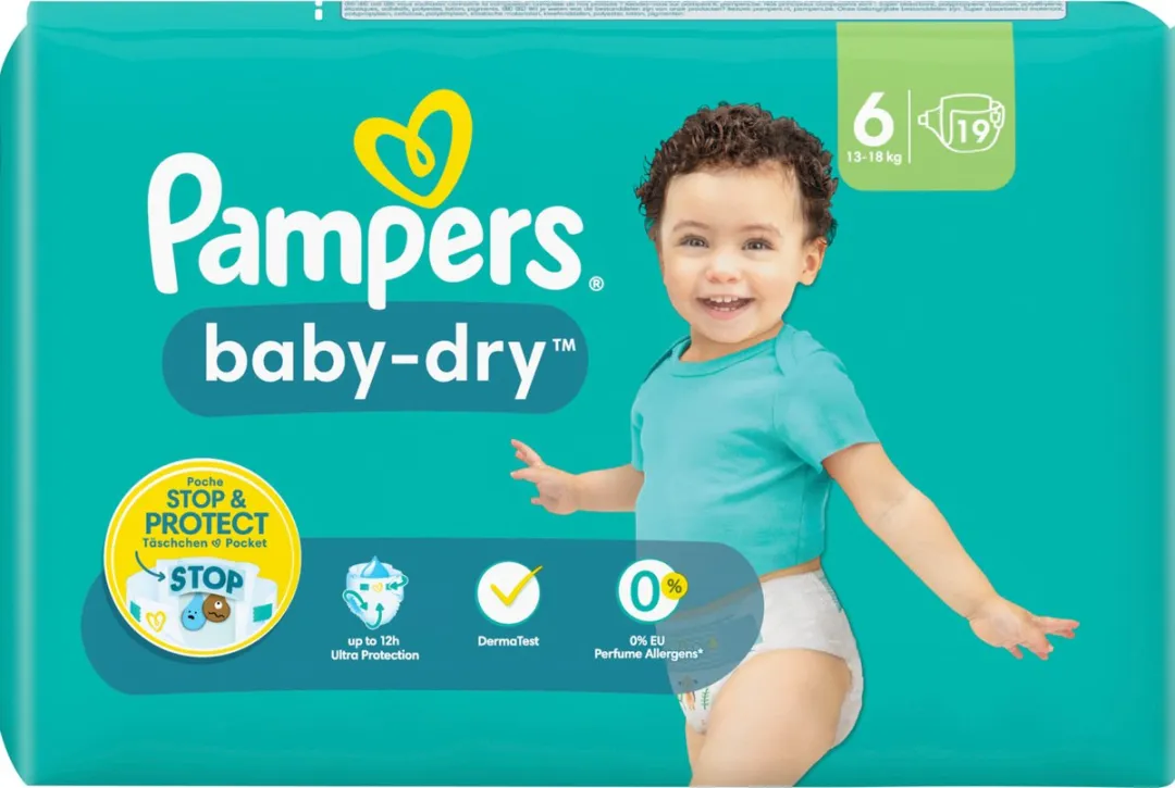 Pampers Baby-Dry Luiers Maat 6 - 34 Stuks