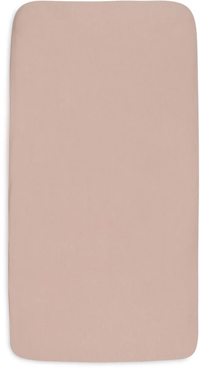 Jollein Hoeslaken Ledikant Jersey 70/75x140/150cm - Wild Rose/Ivory - 2 Stuks