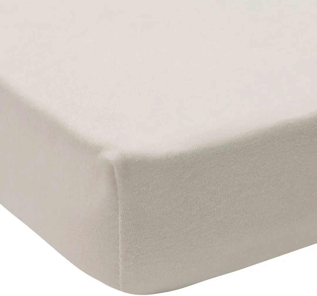 Jollein Hoeslaken Ledikant Jersey 70/75x140/150cm - Wild Rose/Ivory - 2 Stuks