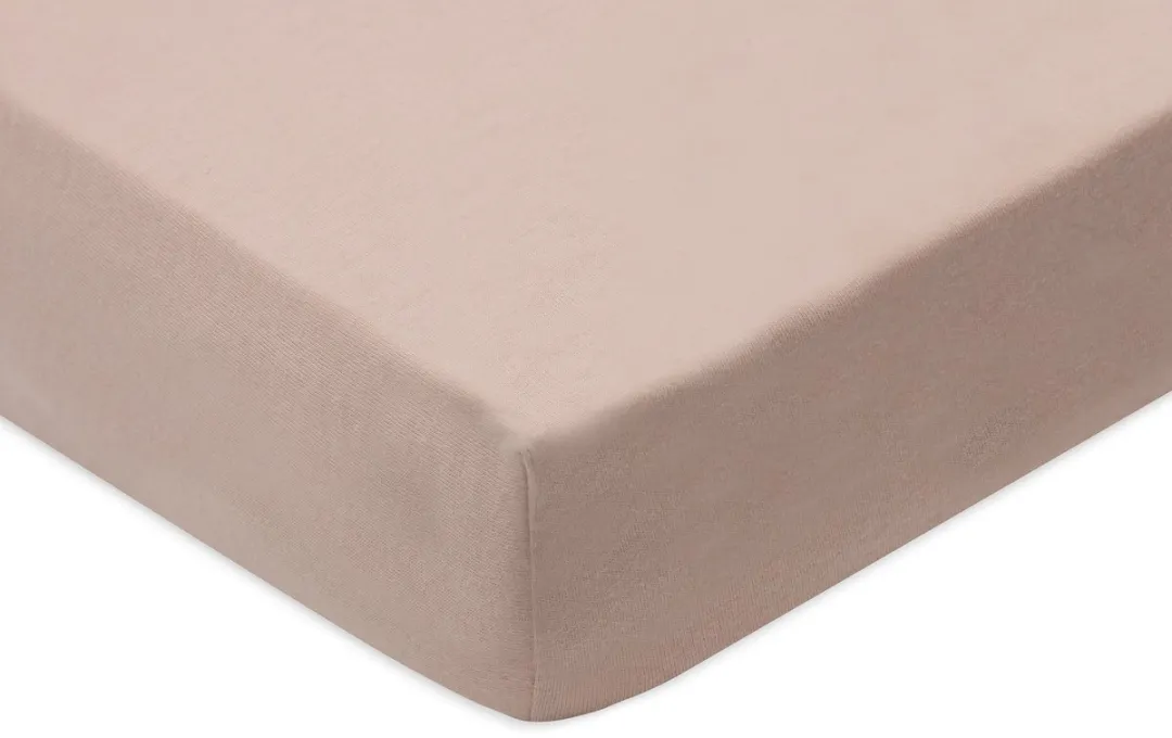Jollein Hoeslaken Ledikant Jersey 70/75x140/150cm - Wild Rose/Ivory - 2 Stuks