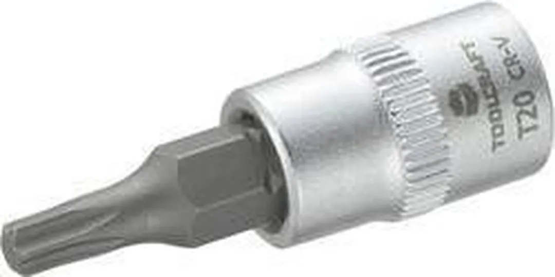 TOOLCRAFT T20 T-profiel Dopsleutelbit 1/4" (6.3 mm)