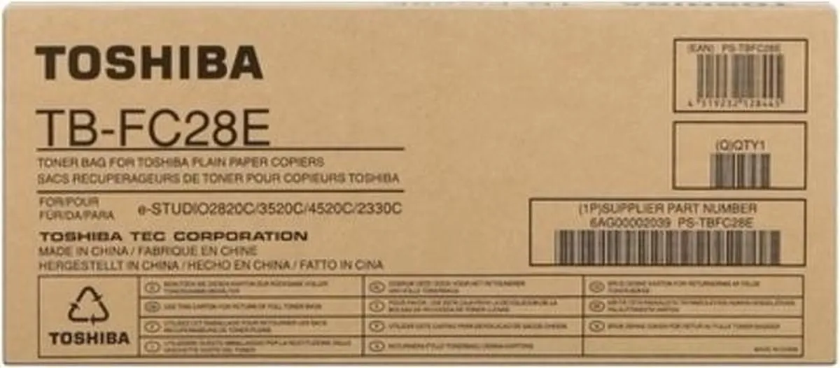 Toshiba TB-FC28E Waste Toner - 26.000 Pagina's - Noir