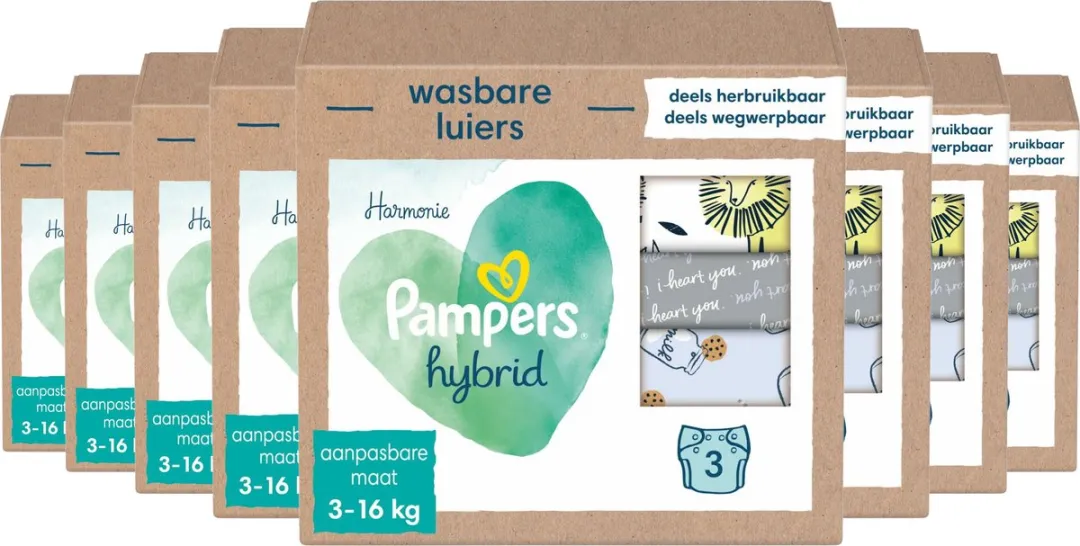 Pampers Harmonie Hybrid Wasbare Luiers