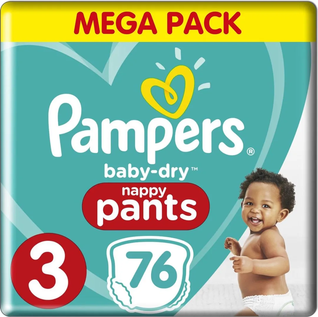 Pampers Baby Dry Pants Maat 3 - 76 Stuks