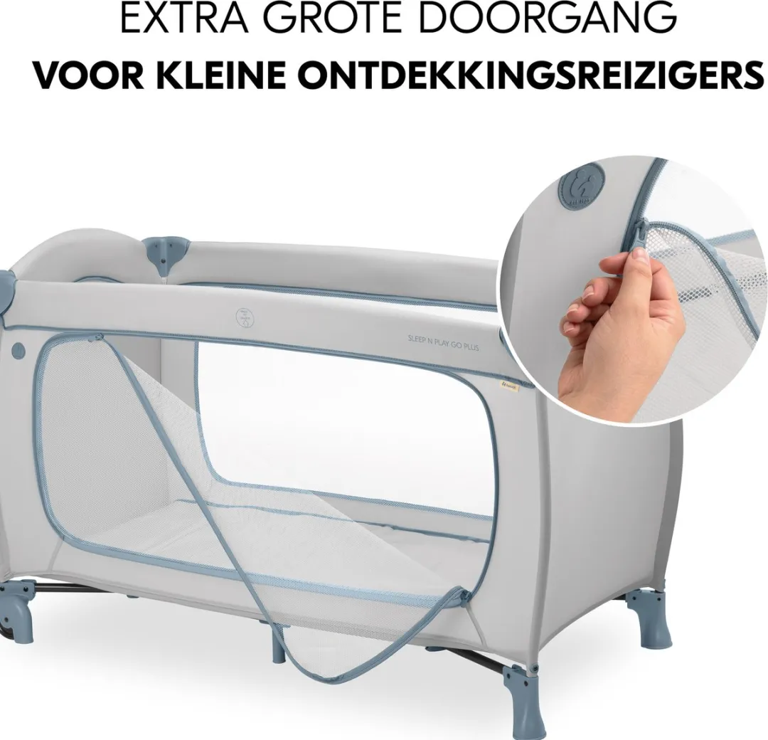 Hauck Sleep N Play Go Plus Campingbedje - Dusty Blue