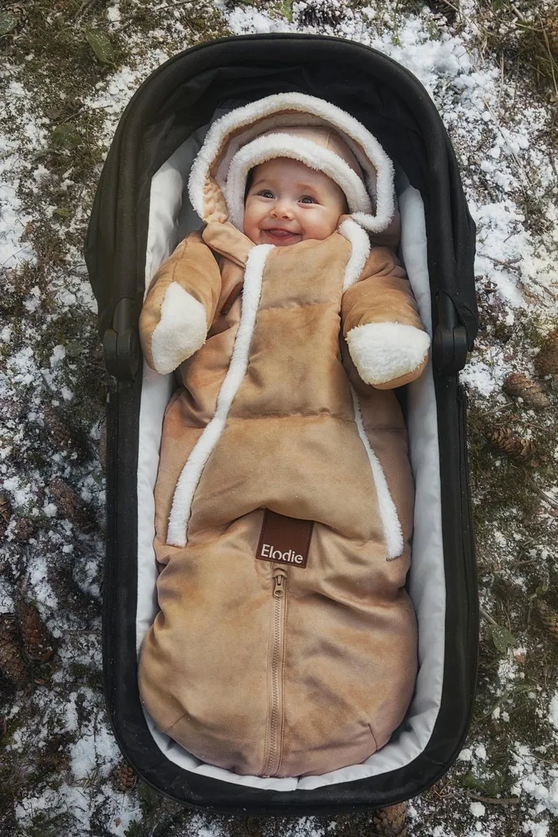 Elodie Baby Overall Skipak Voetenzak 6-12 Maanden - Beige - afbeelding 6 van 6