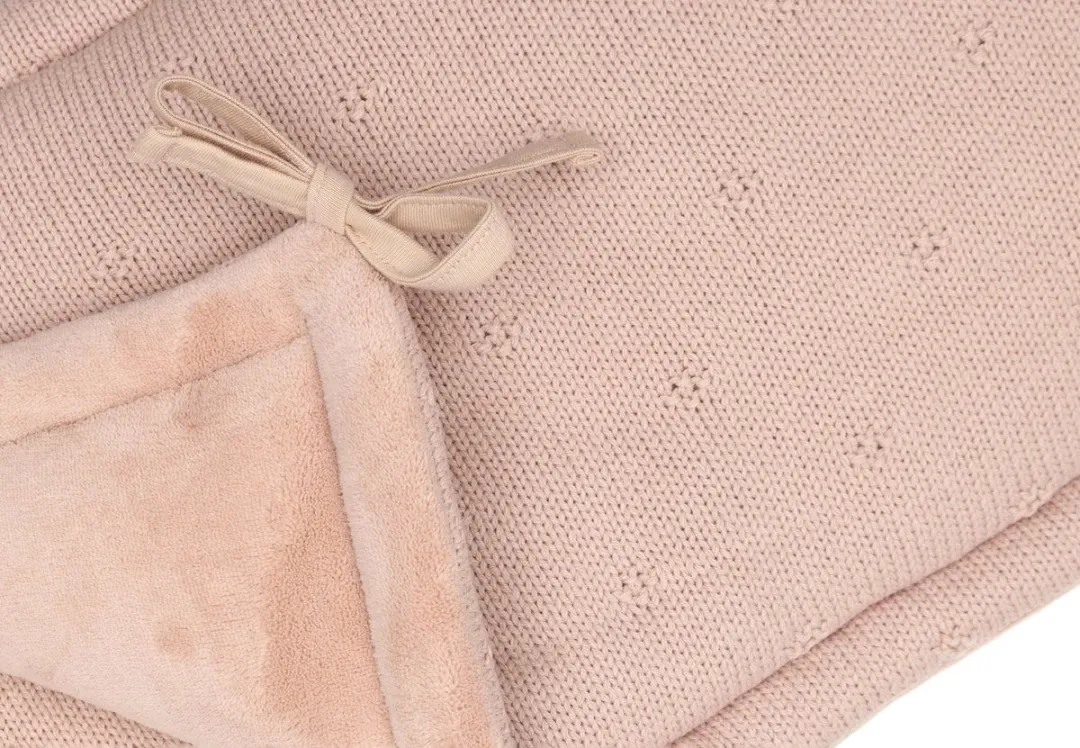 Jollein Boxbumper Cosy Knit Wild Rose 180x30cm - Ledikant