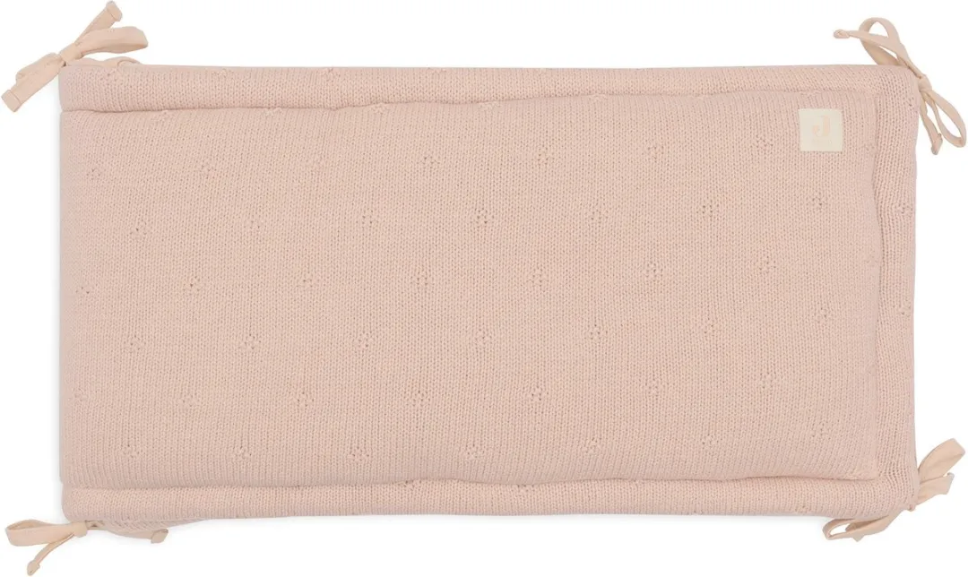 Jollein Boxbumper Cosy Knit Wild Rose 180x30cm - Ledikant