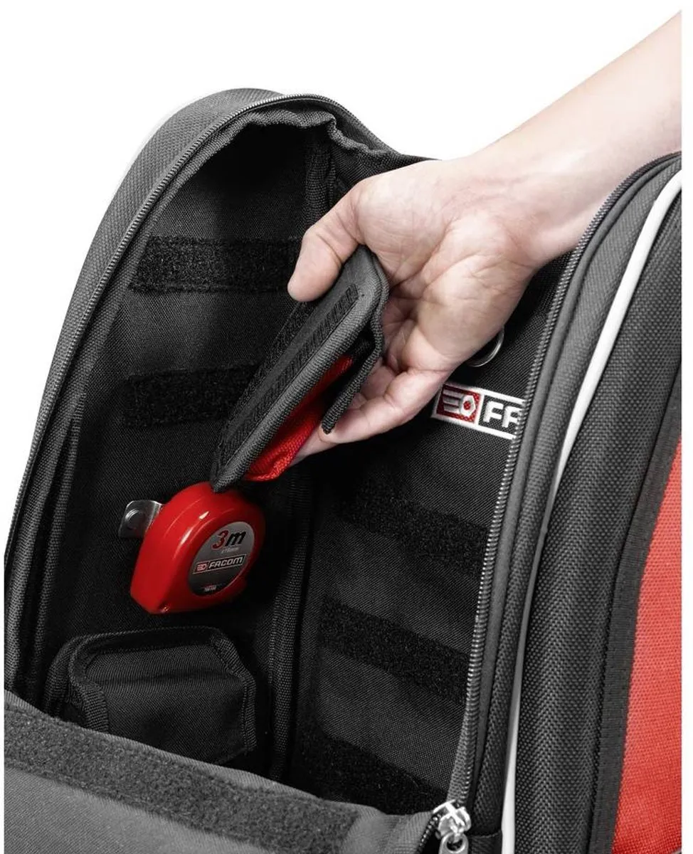 FACOM BS.MCBPB Gereedschapsrugzak - 180x480x180mm - Zwart/Rood