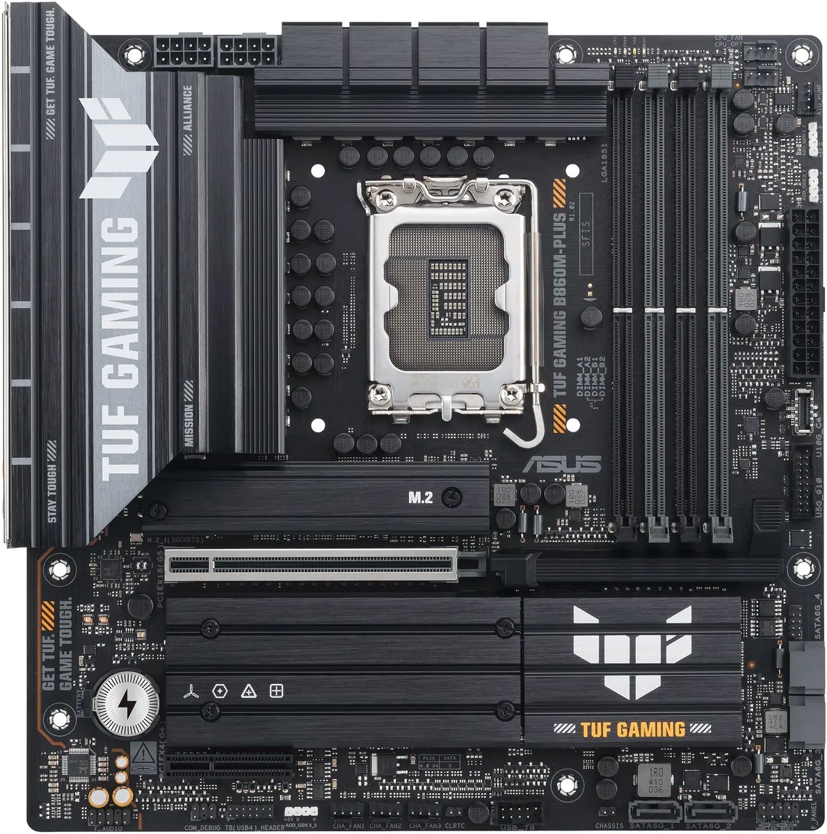 ASUS TUF GAMING B860M-PLUS Moederbord - Micro-ATX - Intel B860 - LGA 1851