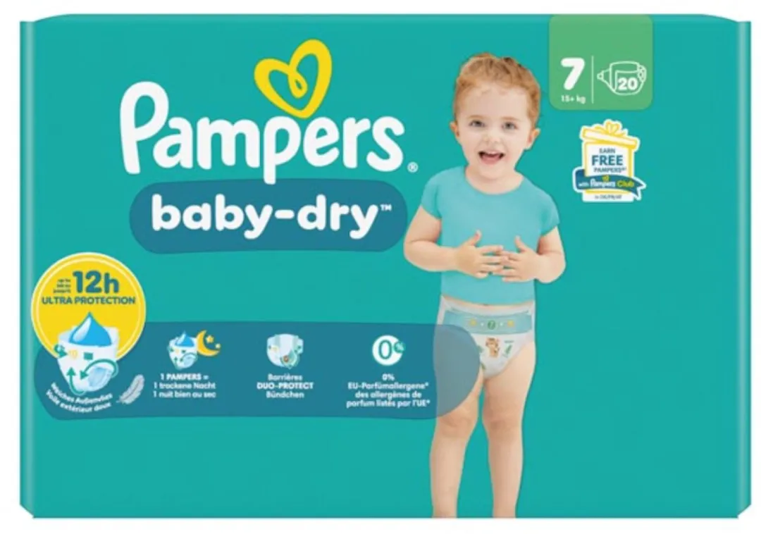 Pampers Baby Dry Maat 7 Luiers