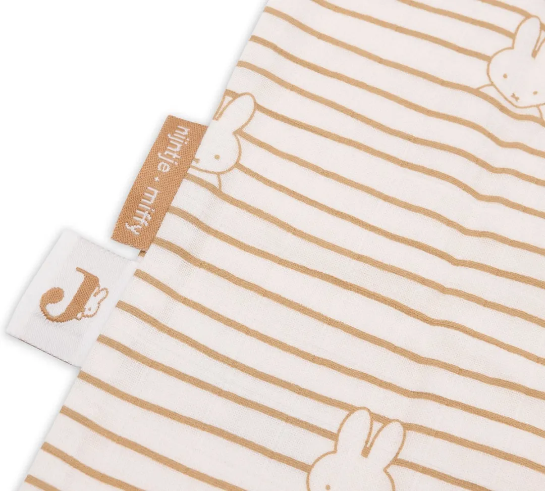 Jollein x Nijntje Baby Zomer Slaapzak Hydrofiel 110cm - Miffy Stripe Biscuit