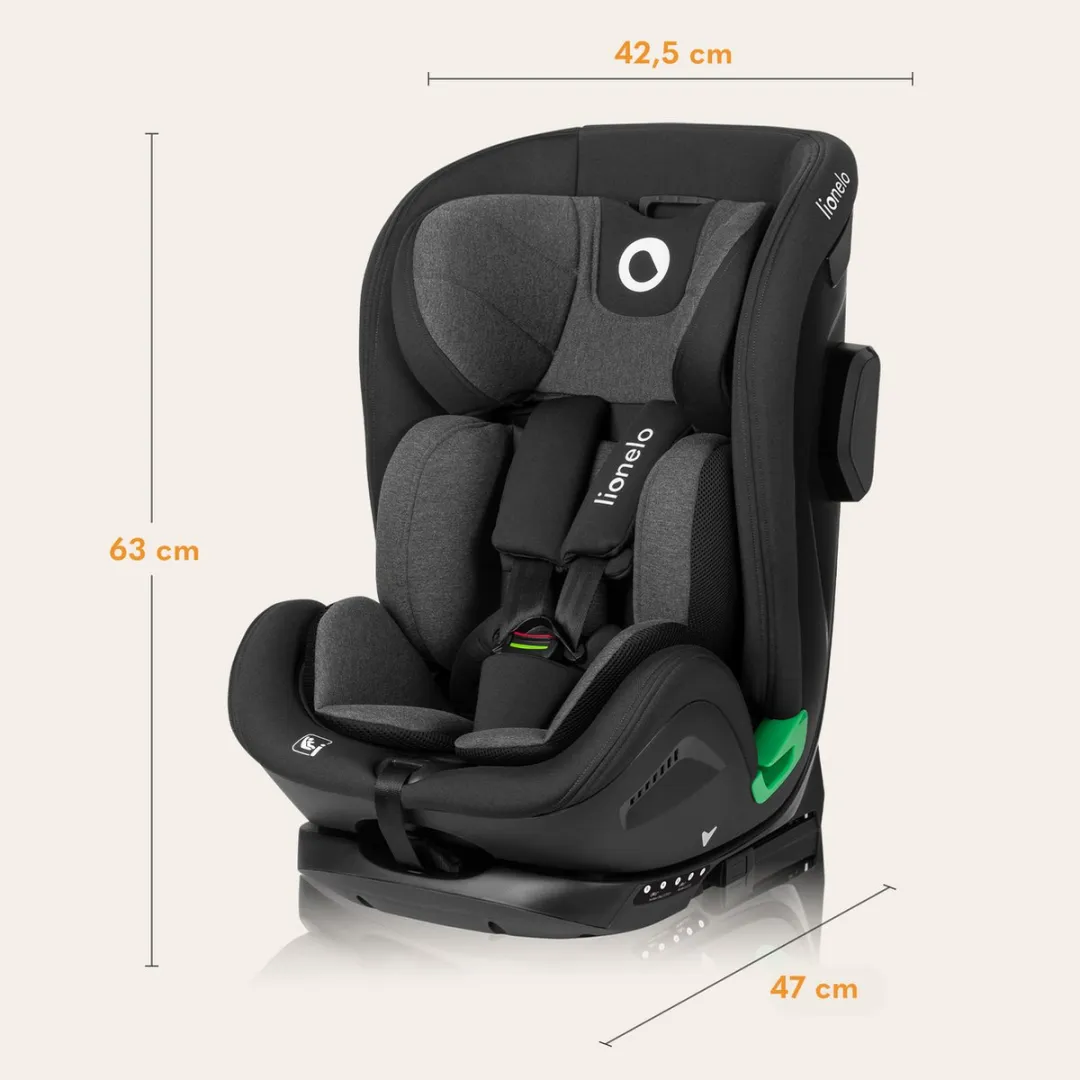 Lionelo Harper i-Size Autostoel 9-36kg - ISOFIX - Zwart